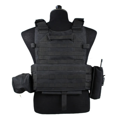 Adult Military Tactical Vest Body Armor Protection Plate Carrier Airsoft Accessories Outdoor Hunting Combat Equipment MOLLE Vest by PETAL & GLOW
