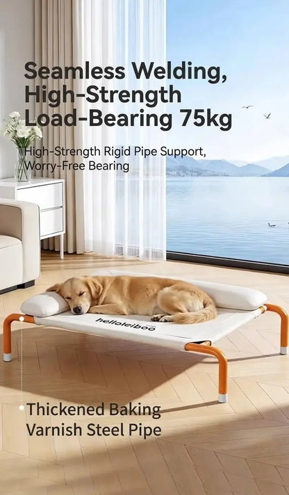 Dog camping bed, suitable for all seasons, removable and washable, off-the-ground and moisture-proof