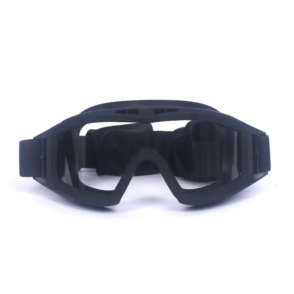 New Airsoft Tactical Goggles 3 Lens Windproof Dustproof Shooting Motocross Motorcycle Mountaineering Glasses CS Safe Protection by PETAL & GLOW