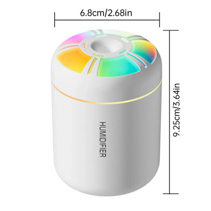 180MLミニ加湿器 USB電動アロマディフューザー エッセンシャルオイル精油加湿器 アロマテラピーミストメーカー 車用家庭用寝室用LEDライト付き