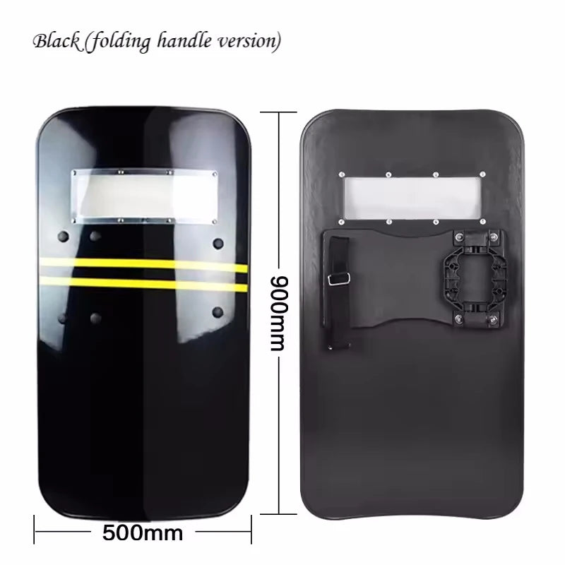 Anti-riot Shield Camouflage Black Army Green Protective Defense Equipment Security Handheld Shield by PETAL & GLOW