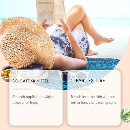 顔・全身用日焼け止め SPF50+ UV耐性 肌保護 日焼け防止 オイルコントロール 保湿 日焼け止めクリーム