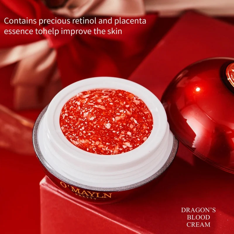 50G/Box Dragon Blood Facial Cream, Beauty Cream, Facial Skincare Essence, Lazy Toner, Firms and Moisturizes Skin, Makes Skin More Elastic and Vibrant, Looks Younger, Suitable for Both Men and Women, Daily Facial Care, Holiday by PETAL & GLOW