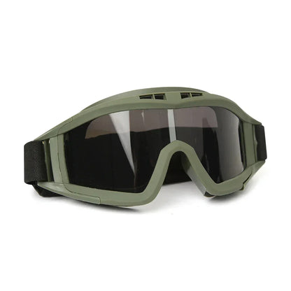 New Airsoft Tactical Goggles 3 Lens Windproof Dustproof Shooting Motocross Motorcycle Mountaineering Glasses CS Safe Protection by PETAL & GLOW