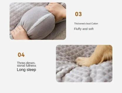 犬用ベッド 小型犬 冬用 ペット用暖かいソファ ハロウィンバスケットマット 中型クッション 大型クッション 子犬用アクセサリー 大型犬用ベッド