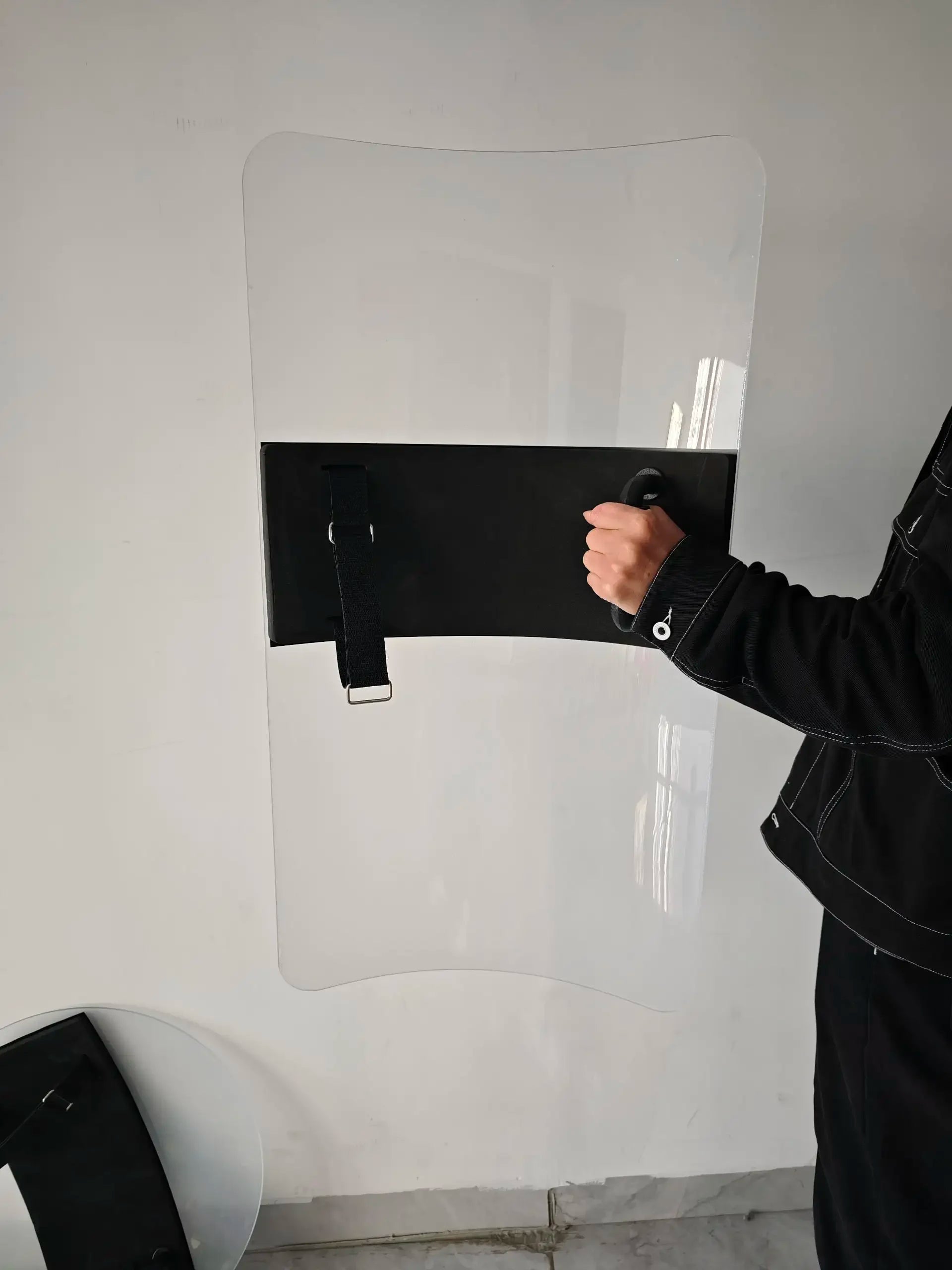 Riot Shield Security Handheld Transparent PC Square/Round Shield Campus Shield by PETAL & GLOW