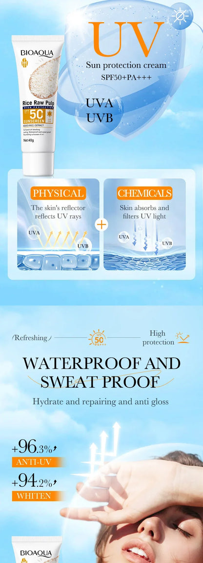 顔用日焼け止めクリーム SPF50+ ボディプロテクター UVカット 日焼け防止 日焼け止めローション 長時間持続 ベタつかない