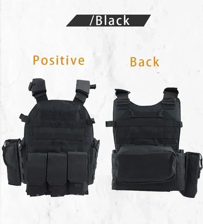 2026 Military Tactical Vest Body Armor Combat Army Gear Hunting Plate Carrier Airsoft Accessories Wargame Pouch Vest by PETAL & GLOW