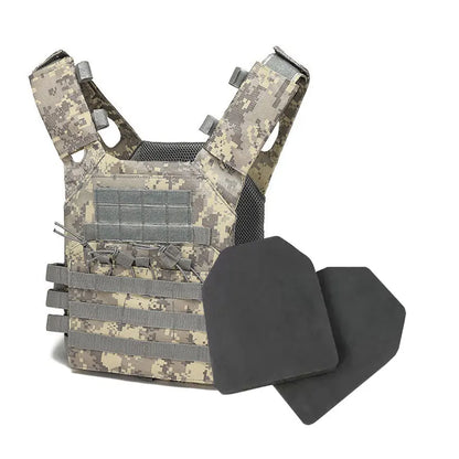 Nylon Tactical Vest Body Armor Hunting Carrier Airsoft Accessory Combat MOLLE Camo Cosplay Army Vest CS Game Jungle Equipment by PETAL & GLOW