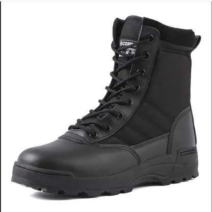 Tactical Boots Men Boots Special Force Desert Combat Boots Outdoor Hiking Boots Ankle Shoes Men Work Safty Shoes by PETAL & GLOW