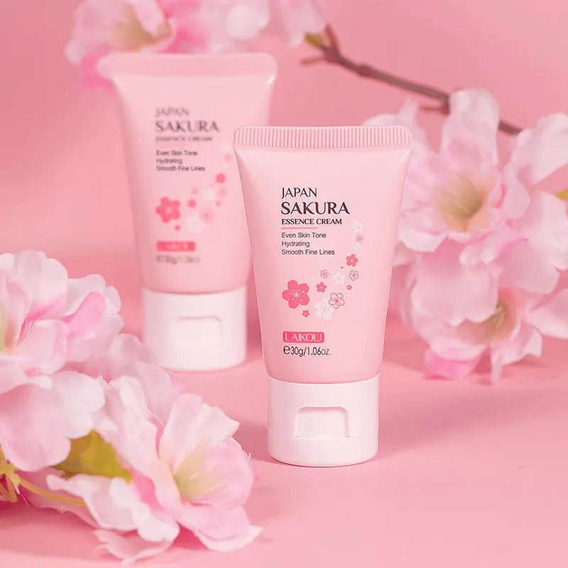 SAKURA スキンケアセット アイ＆フェイスケア（アイクリーム、洗顔料、フェイシャルオイル、リップマスク、ピールオフマスク）保湿 全肌質対応