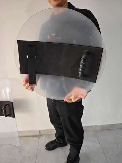 Riot Shield Security Handheld Transparent PC Square/Round Shield Campus Shield by PETAL & GLOW