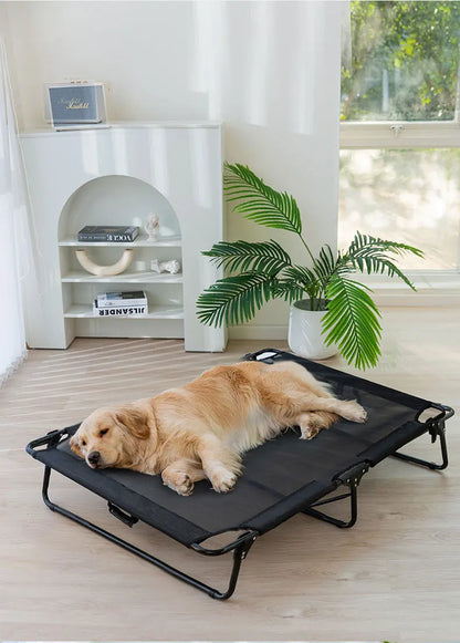 犬用ベッド 大型犬用通気性ドッグベッド キャンプ用スリーピングマット 犬小屋 防湿性 噛みつき防止 折りたたみ式犬小屋