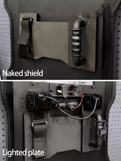 High-strength ABS Impact-resistant Flash Shield Live CS Riot Shield Cos Shield Prop Equipment Can Be Customized by PETAL & GLOW