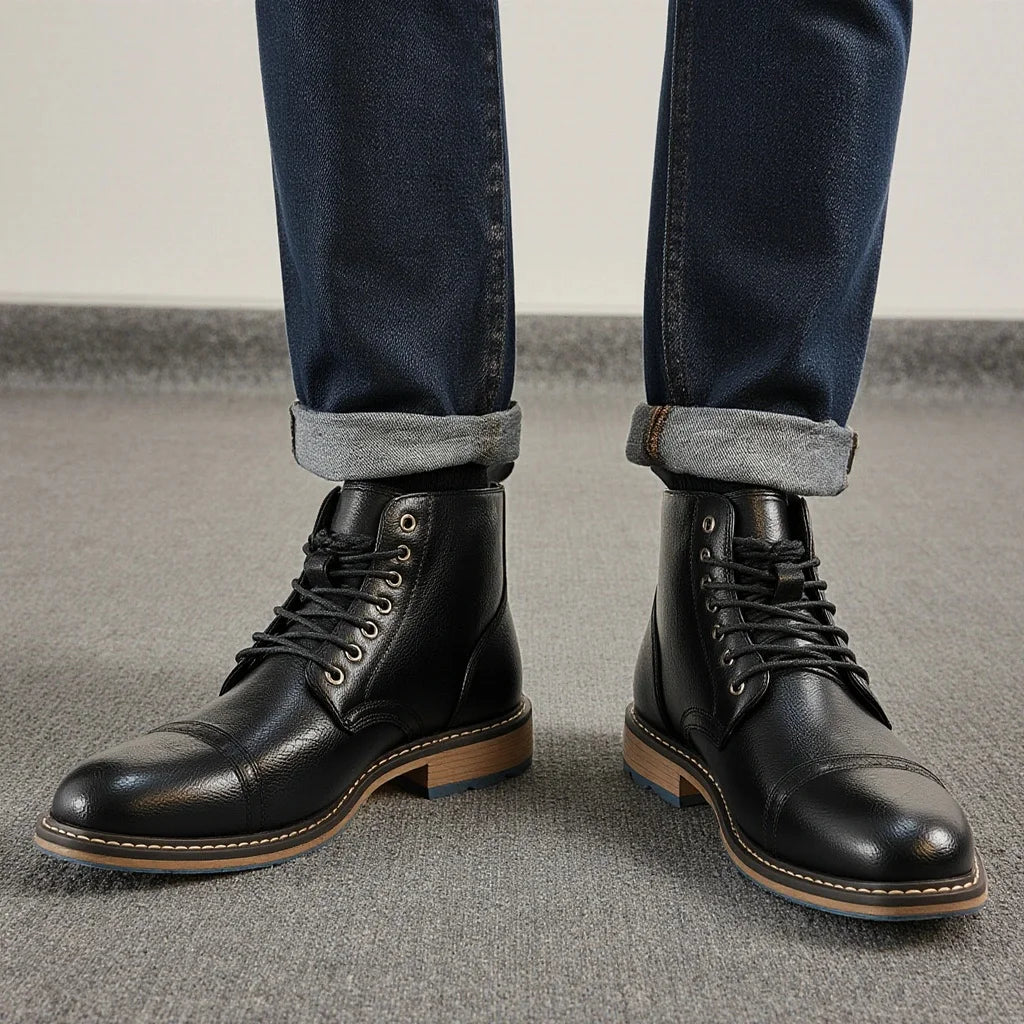 Boots Military Strong Wear-Resistant Outdoor Breathable Boots Army by PETAL & GLOW