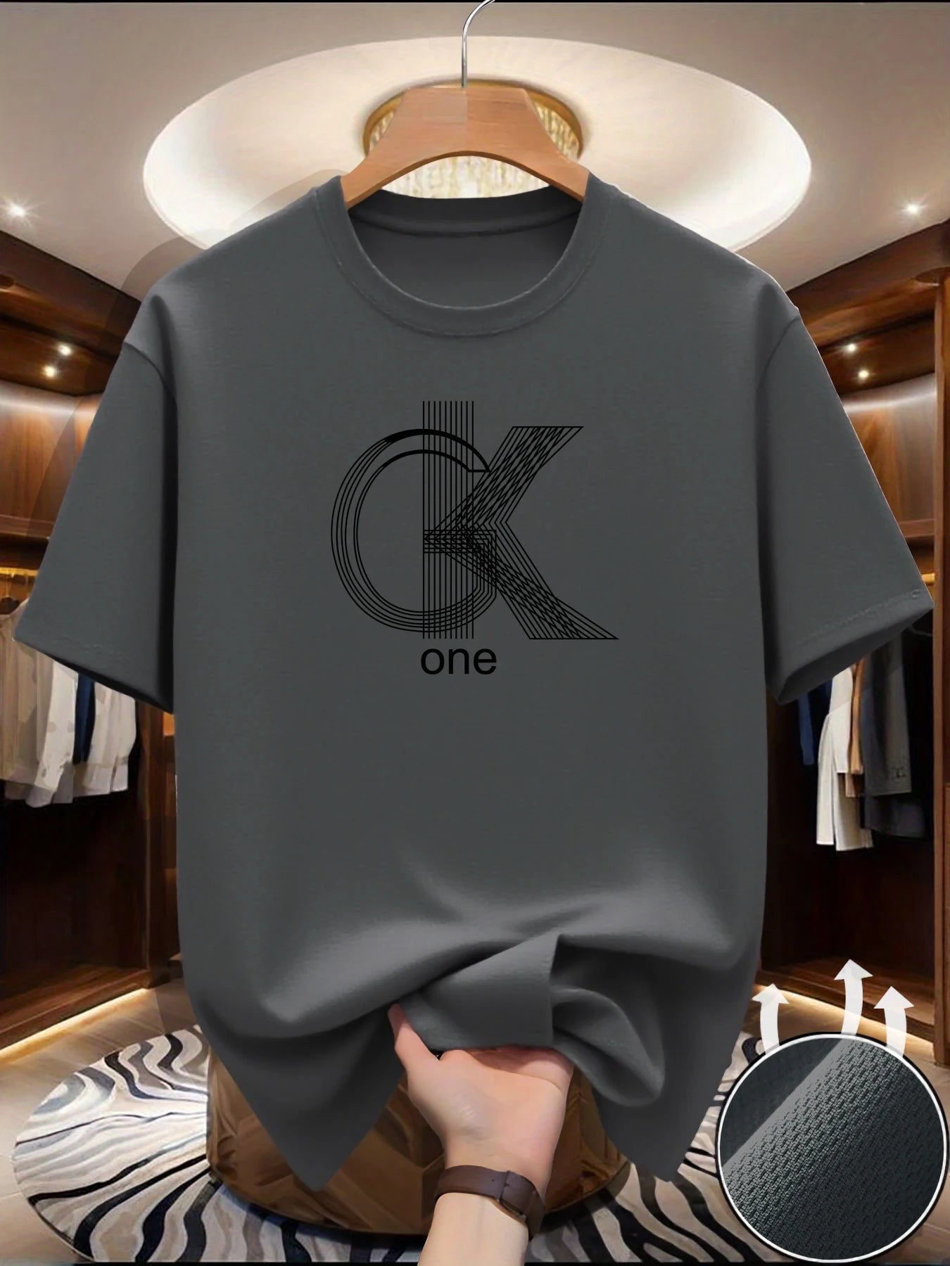 メンズグラフィックTシャツ - カジュアルなクルーネック、半袖、夏の必需品、おしゃれなプリント、快適な着心地 | モダンな快適さ