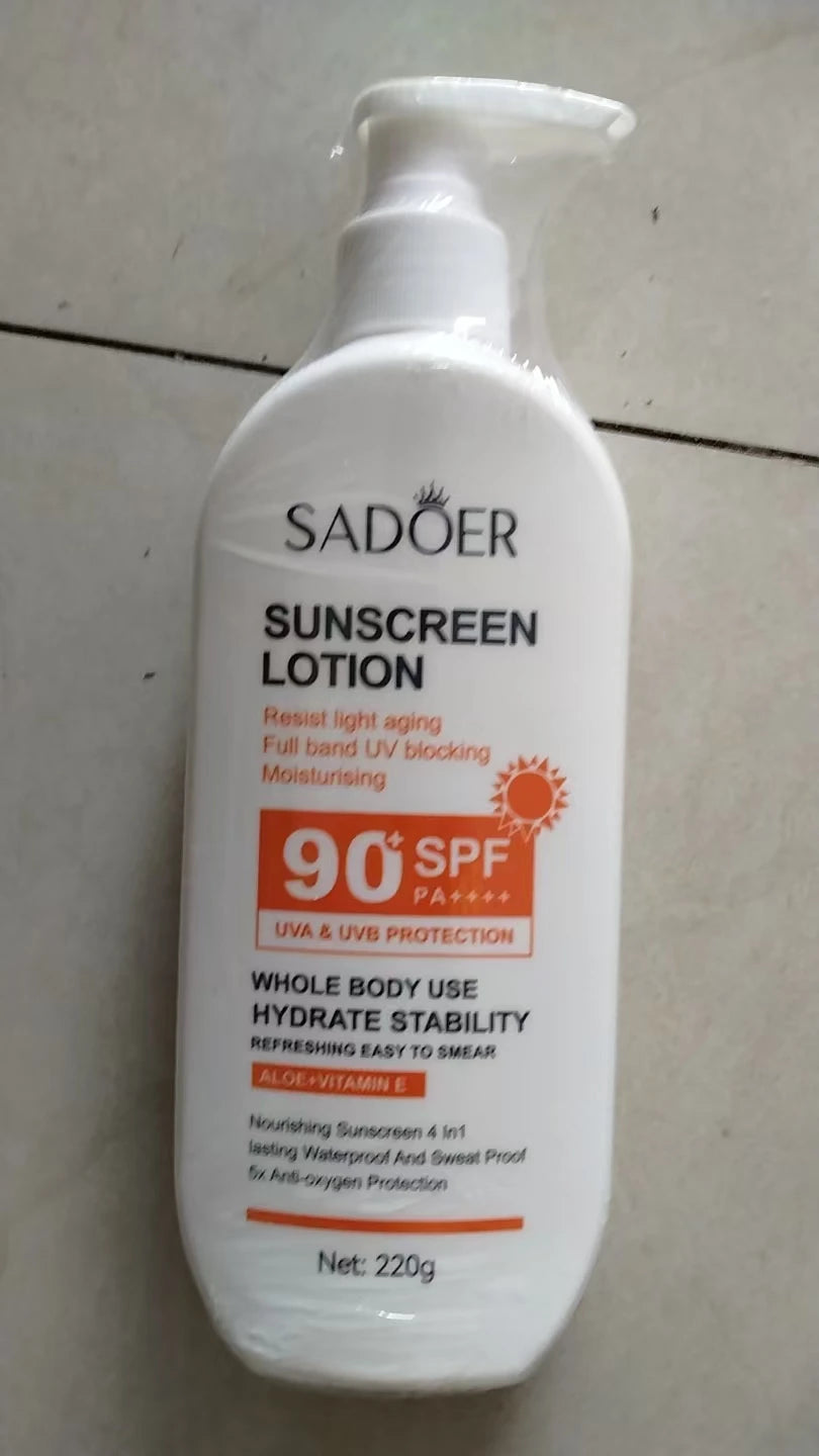 SPF90+ 日焼け止め、UVカット、美白日焼け止め、保湿、美白、顔と体用日焼け止め、スキンケア、アンチエイジング