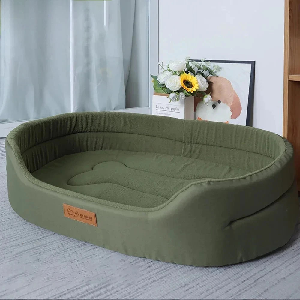 大型犬用スクエアドッグベッド、犬用ソファベッド、防水カスタマイズペットベッド、インナーパッド洗濯可能、子犬用犬小屋アクセサリー