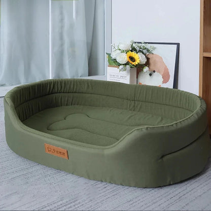 大型犬用スクエアドッグベッド、犬用ソファベッド、防水カスタマイズペットベッド、インナーパッド洗濯可能、子犬用犬小屋アクセサリー