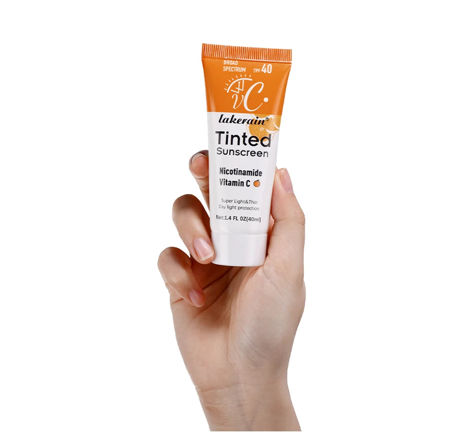 SPF40 色付き保湿VC日焼け止め スキンプロテクション リフレッシングメイクアップ サンスクリーンクリーム UVアンチエイジングレジスタンス 日焼け止め