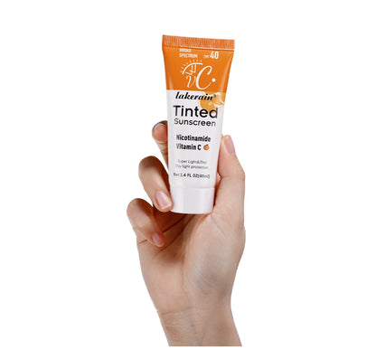 SPF40 色付き保湿VC日焼け止め スキンプロテクション リフレッシングメイクアップ サンスクリーンクリーム UVアンチエイジングレジスタンス 日焼け止め