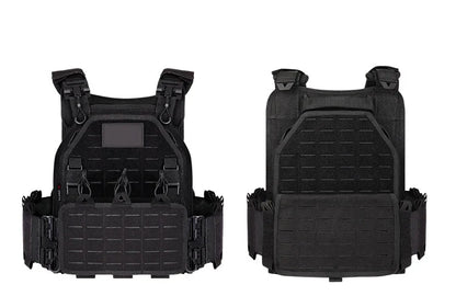YAKEDA Tactical Vest Outdoor Hunting Plate Carrier Protective Adjustable Vest Airsoft Carrier Combat Equipment 6094 Vest by PETAL & GLOW