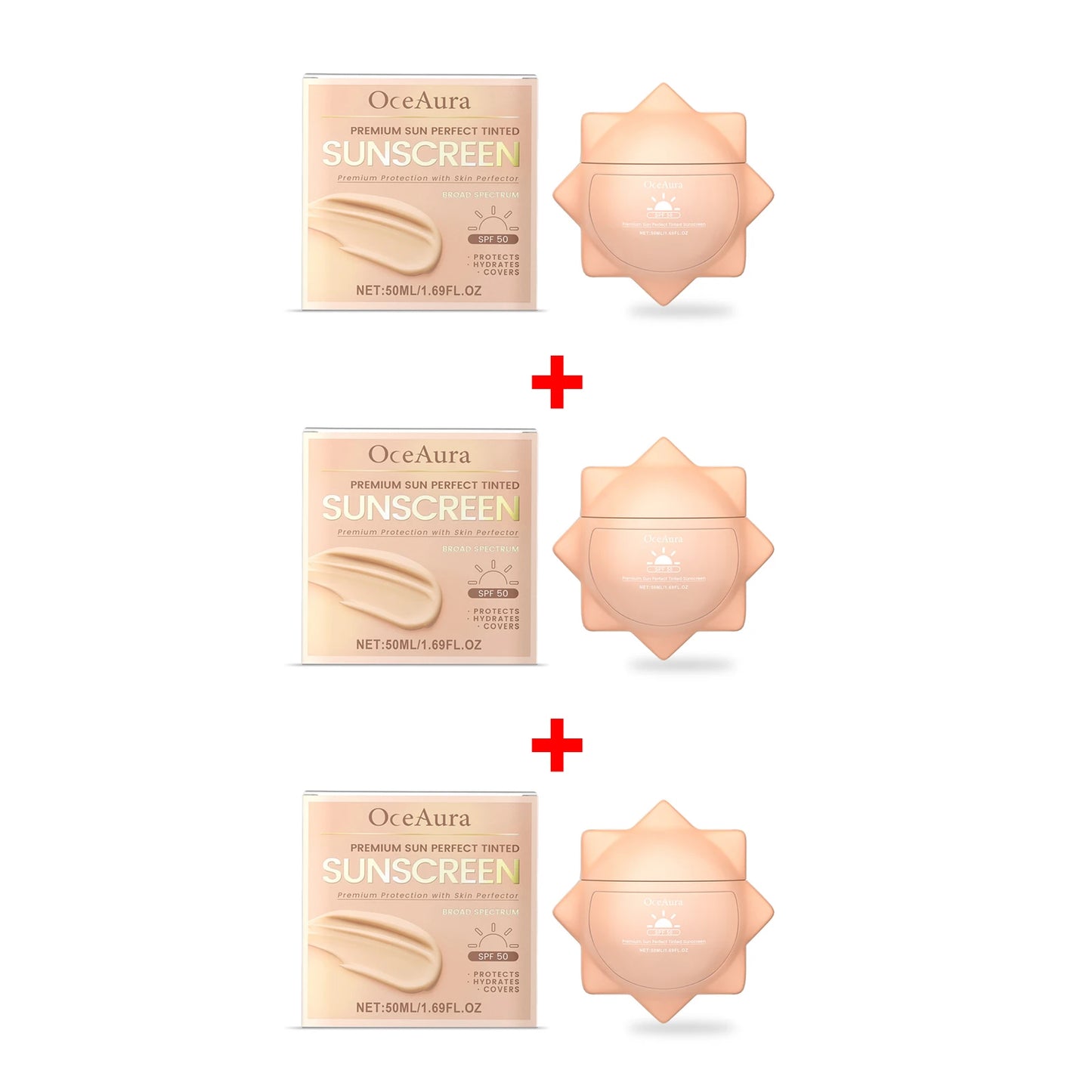 顔と全身用日焼け止め SPF50+ UV耐性 肌保護 日焼け防止 オイルコントロール 保湿 サンイソレーションクリーム