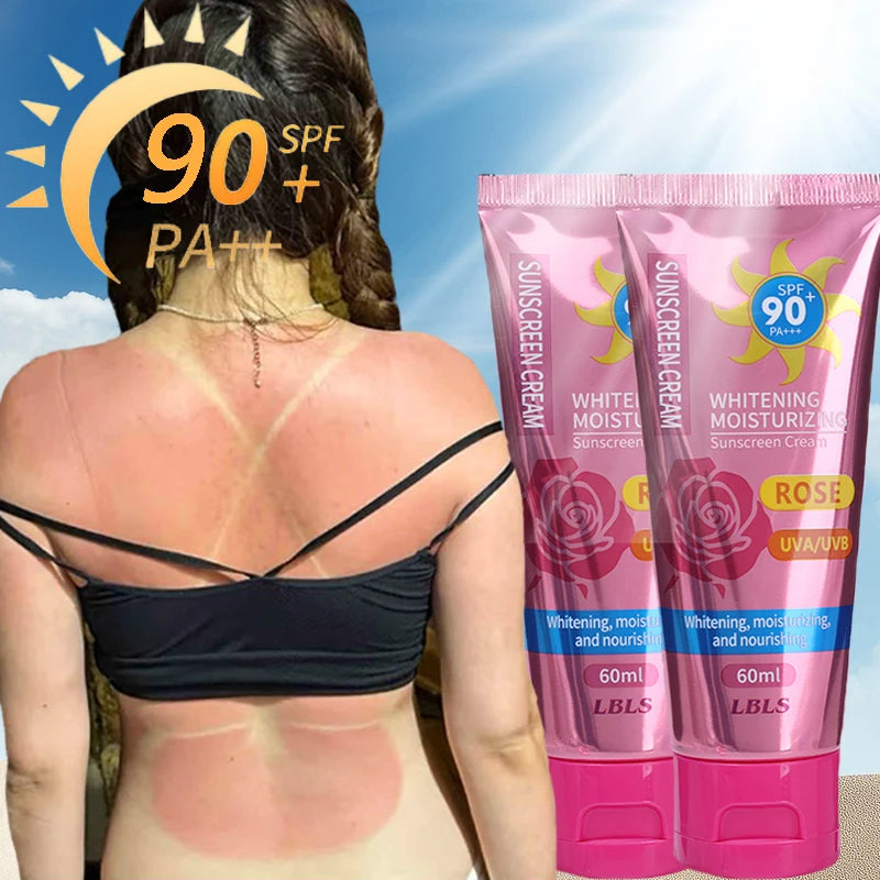 日焼け止め SPF90+ 紫外線保護 美白保湿 顔 体 腕 太もも 日焼け止めクリーム スキンケア