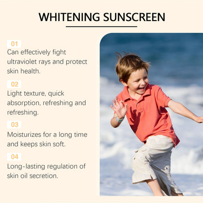 キッズ 日焼け止め ボディローション SPF50 軽量べたつかない さっぱり フェイス 保湿 ブライトニング 広範囲保護 保湿日焼け止め