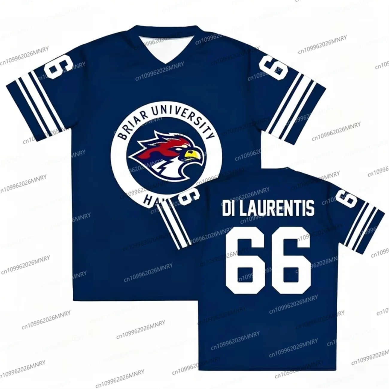 メンズ Tシャツ レディース オフキャンパス ブライアー大学 ジャージ グラハム 44 ファン 22 ディ・ラウレンティス 66 タッカー46 Tシャツ 半袖 メンズ Tシャツ