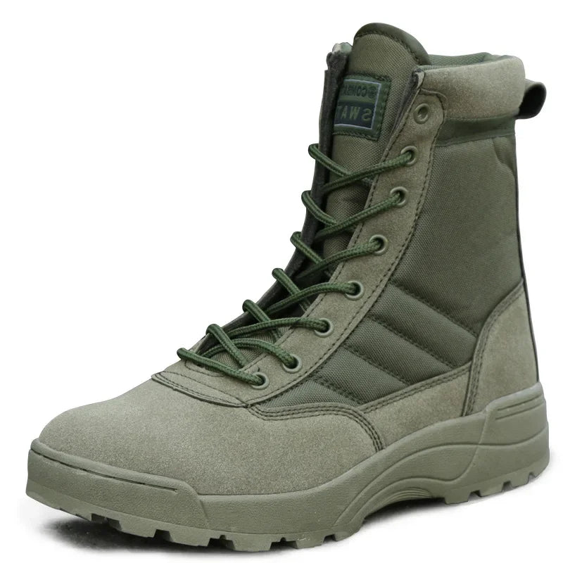Tactical Boots Men Boots Special Force Desert Combat Boots Outdoor Hiking Boots Ankle Shoes Men Work Safty Shoes by PETAL & GLOW