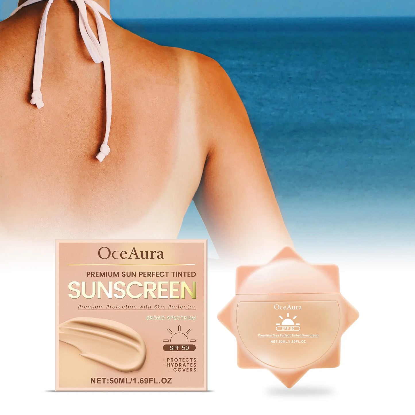 顔と全身用日焼け止め SPF50+ UV耐性 肌保護 日焼け防止 オイルコントロール 保湿 サンイソレーションクリーム