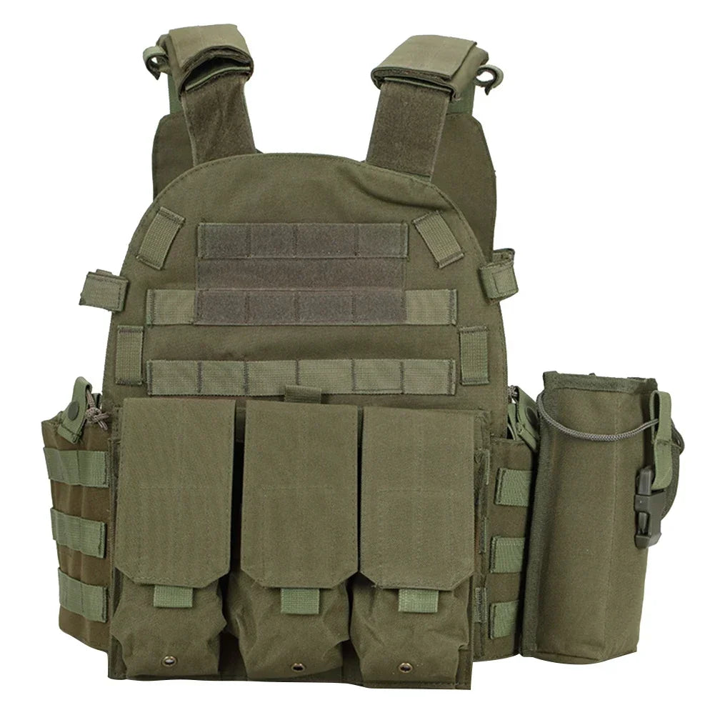 Nylon Tactical Vest Body Armor Hunting Carrier Airsoft Accessories Men Combat Camo Military Army Vest Outdoor CS Hunting by PETAL & GLOW