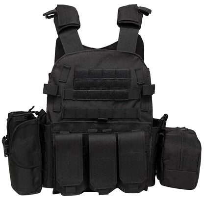 Nylon Tactical Vest Body Armor Hunting Carrier Airsoft Accessories Men Combat Camo Military Army Vest Outdoor CS Hunting by PETAL & GLOW