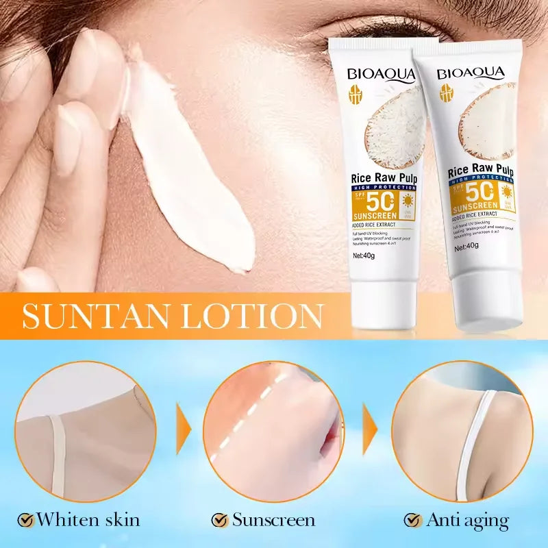 顔用日焼け止めクリーム SPF50+ ボディプロテクター UVカット 日焼け防止 日焼け止めローション 長時間持続 ベタつかない
